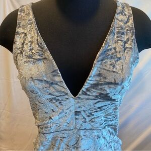 Boohoo Night Silver Crushed Velvet 8